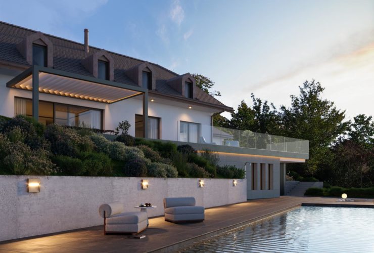 Villa d'exception neuve avec vue panoramique sur le lac