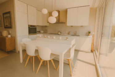 Magnifique rez-de-jardin contemporain, esprit villa avec terrasse 92 m² et jardin 175 m² plein sud